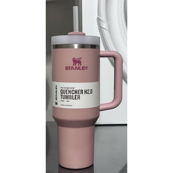 NWT LIMITED EDITION Stanley Quencher H2.0 FlowState Tumbler 40oz, PINK DUSK - Picture 1 of 4